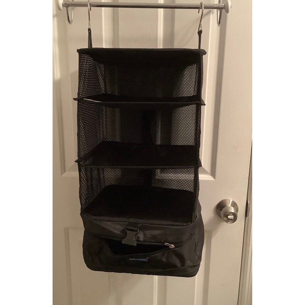 NEW Stow-n-Go Hanging Luggage Organizer Travel Suitcase Pair Bundle Lot